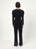 Smoke Flauel Peplum Toppur