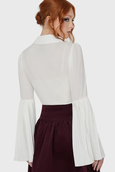 Alexandra's Mourning Skyrta - Hvít