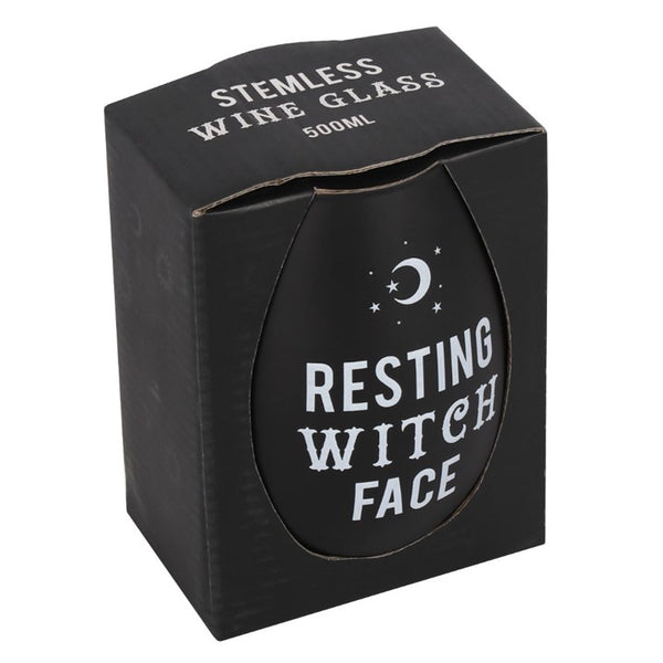 Resting Witch Face Vínglas