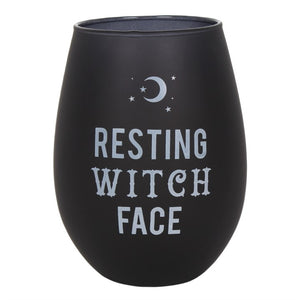Resting Witch Face Vínglas
