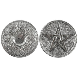 Silfur Pentagram Reykelsisstandur