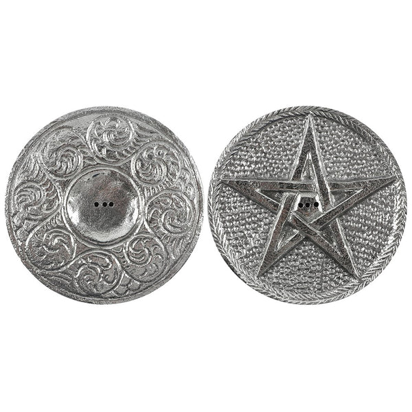 Silfur Pentagram Reykelsisstandur