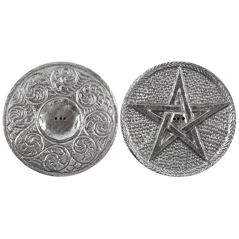 Silfur Pentagram Reykelsisstandur