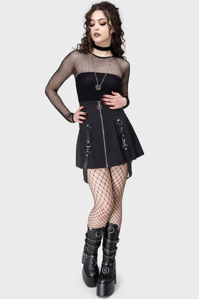 All Caught Up Fishnet Leggings - Svartar