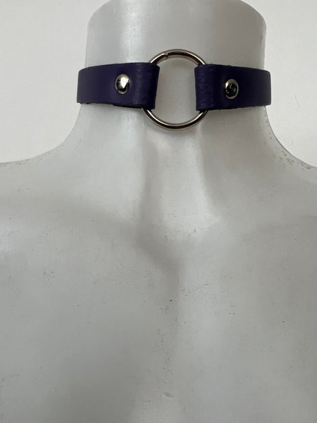 Choker með hring - Margir litir