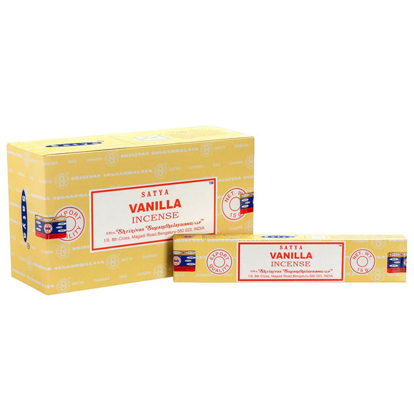 Satya Reykelsi - Patchouli, Rose, Lavender, Namaste, Vanilla, Pyramids, NagChampa