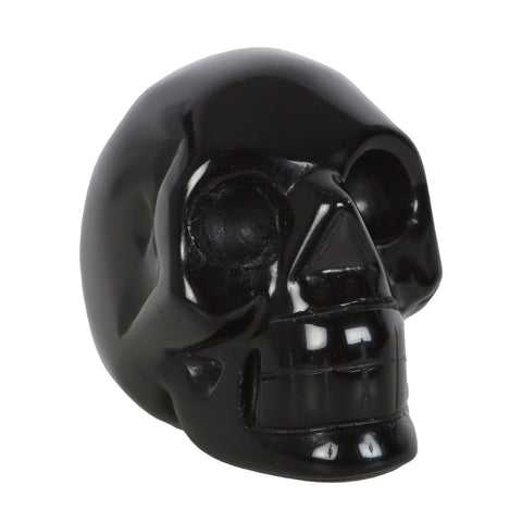 Black Obsidian Kristal Hauskúpa