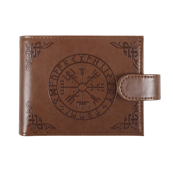 Viking Compass Pleður Veski