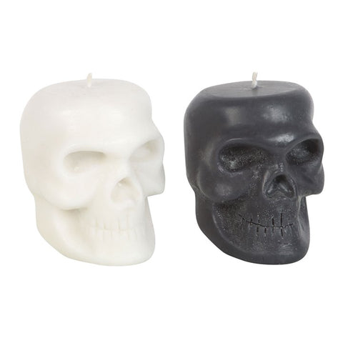 Opium & White Sage Skull Kerti