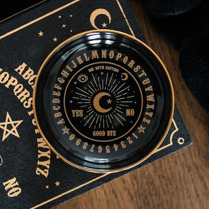 Black Talking Board Trinket Diskur - Kringlóttur