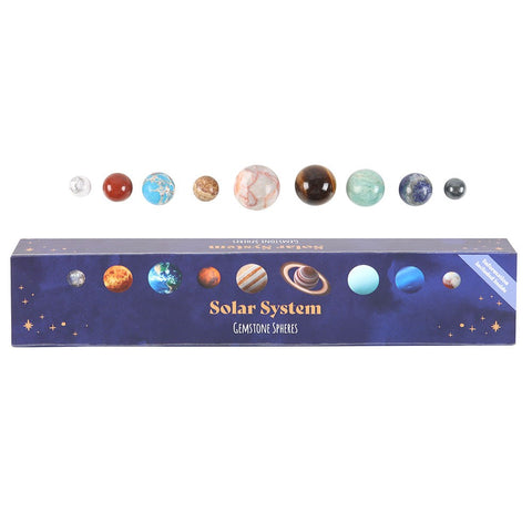 Solar System Gemstone Crystal Sphere Sett