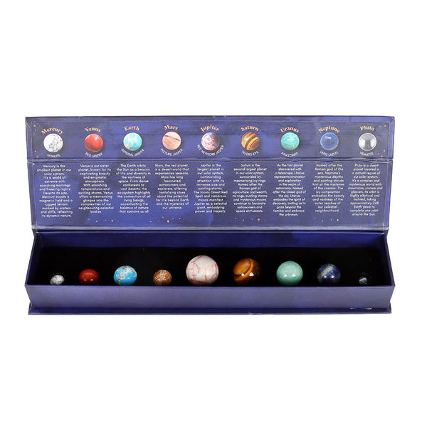 Solar System Gemstone Crystal Sphere Sett