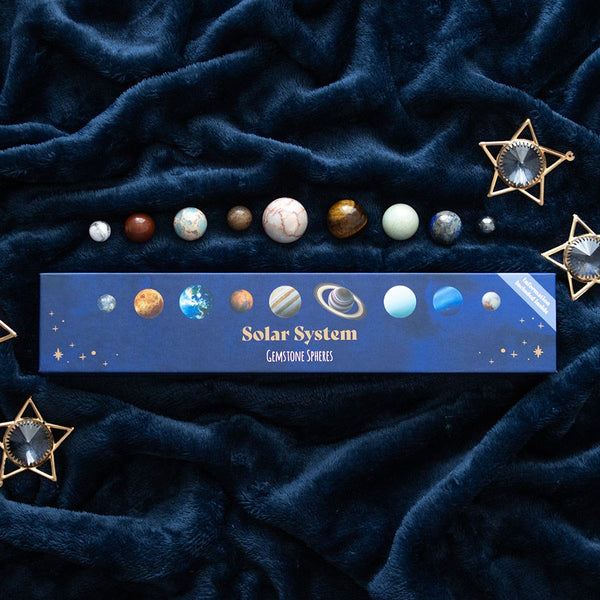 Solar System Gemstone Crystal Sphere Sett