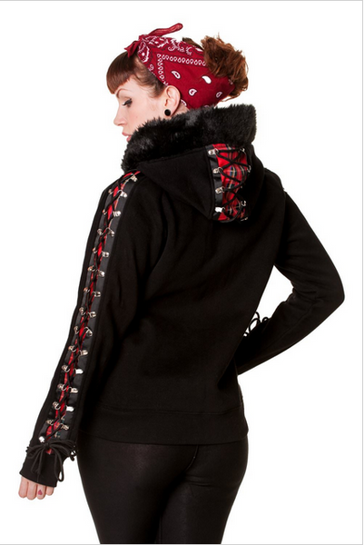 Tartan Corset Hettupeysa