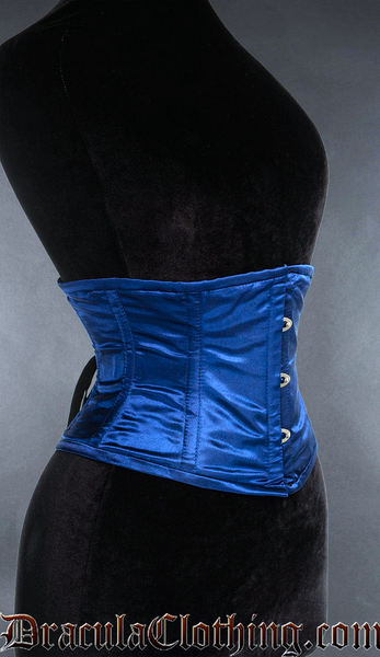 Blue Satin Waist Cincher