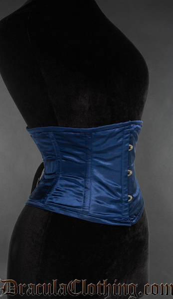 Dark Blue Satin Waist Cincher