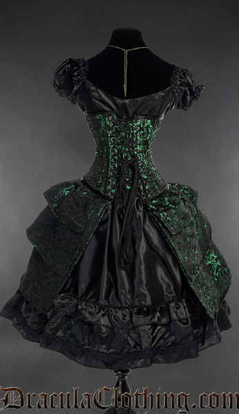 Emerald Bustle Corset