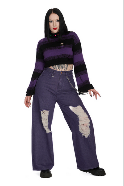 Candyfloss Peysa - Fjólublá