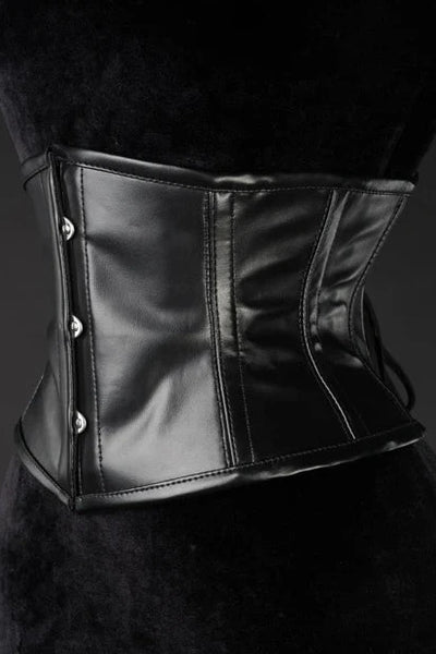 Faux Leather Waist Cincher