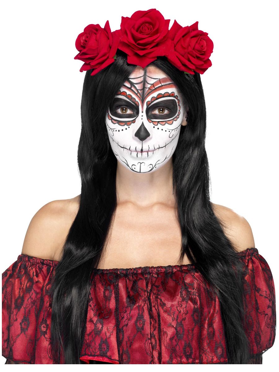 Day of the Dead Headband, Red