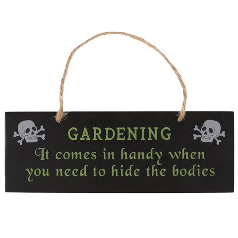 Gothic Gardening Skilti