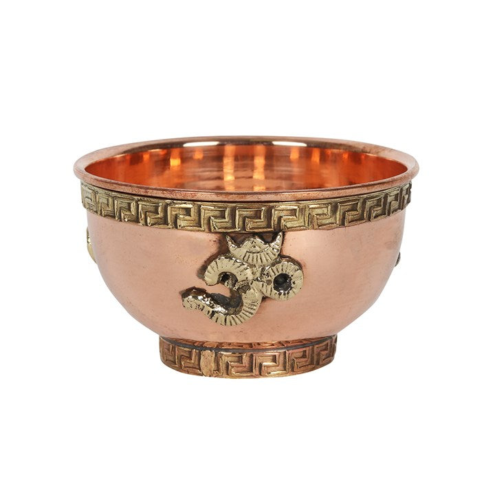 OM SYMBOL BRASS OFFERING BOWL