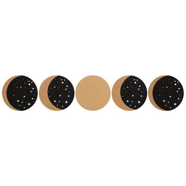 Moon Phases Glasamottur 5stk