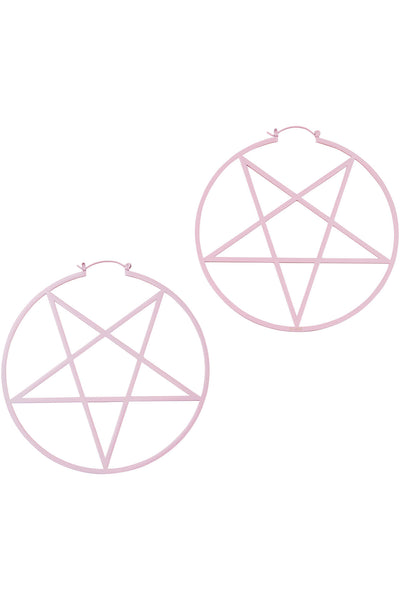 Pentagram Eyrnalokkar - Pink