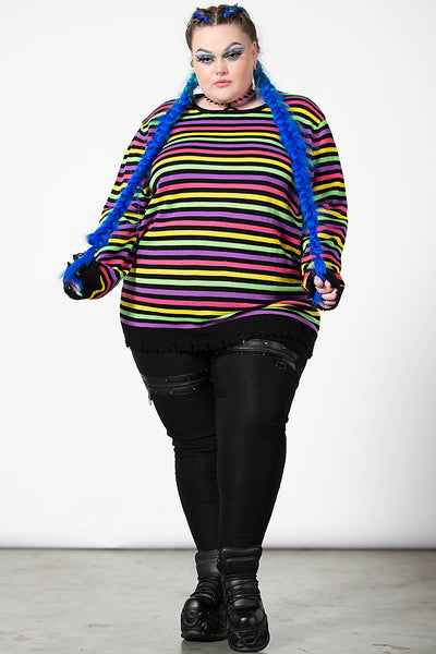 Rainbow Warrior Knit Peysa