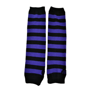 Stripe Armwarmer-Fjólubláar