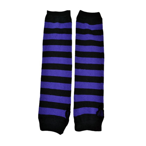 Stripe Armwarmer-Fjólubláar