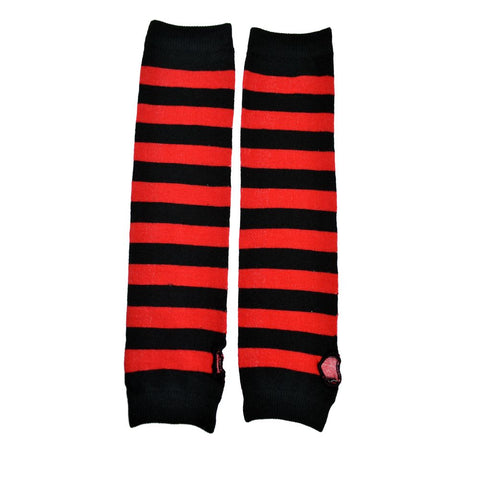 Stripe Armwarmer-Rauðar