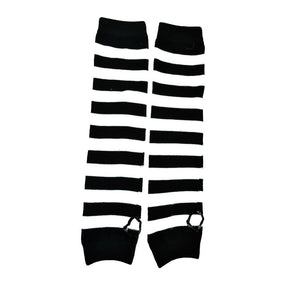 Stripe Armwarmer-Hvítar
