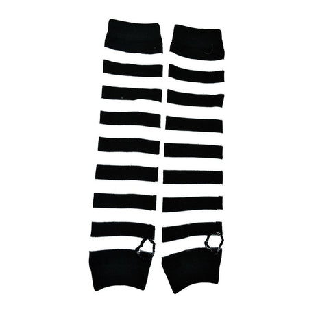 Stripe Armwarmer-Hvítar