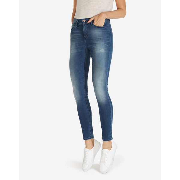 Wrangler High Waist Skinny - Dökkbláar