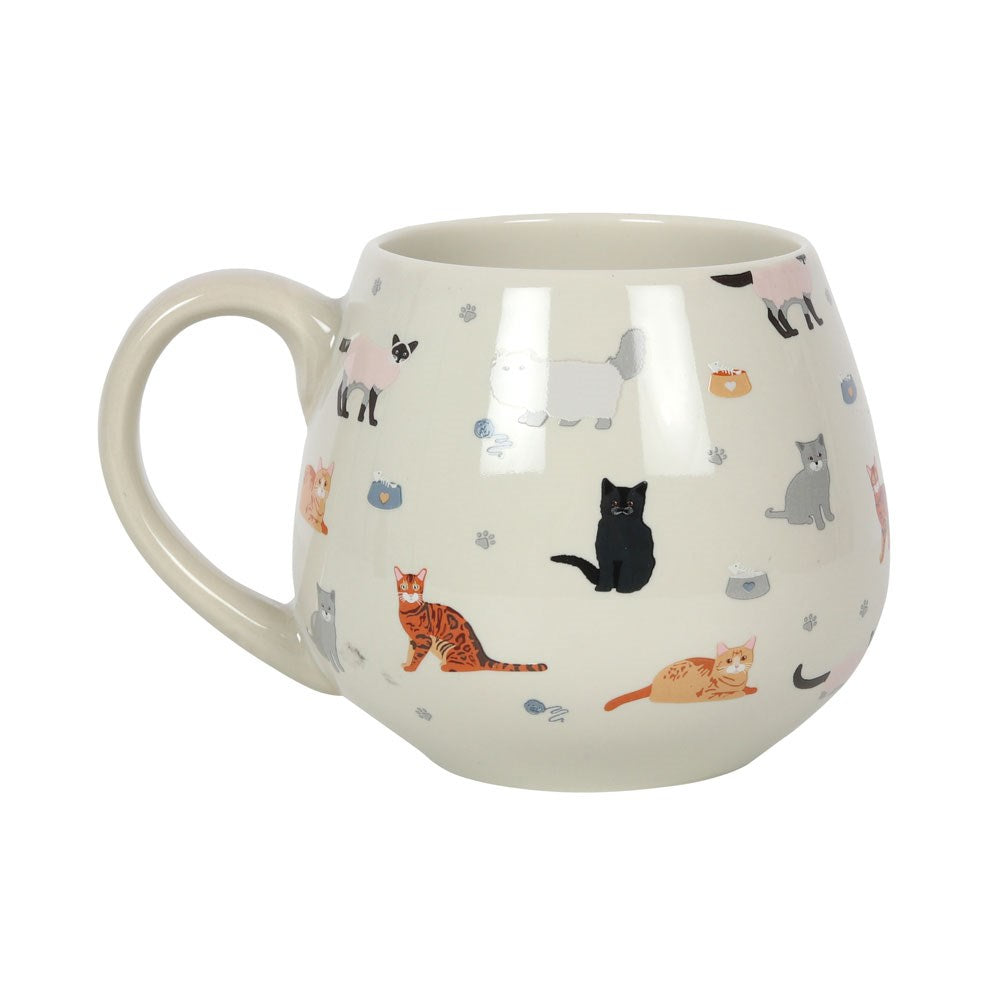 Cat Print Ceramic Bolli