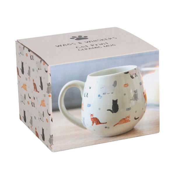 Cat Print Ceramic Bolli