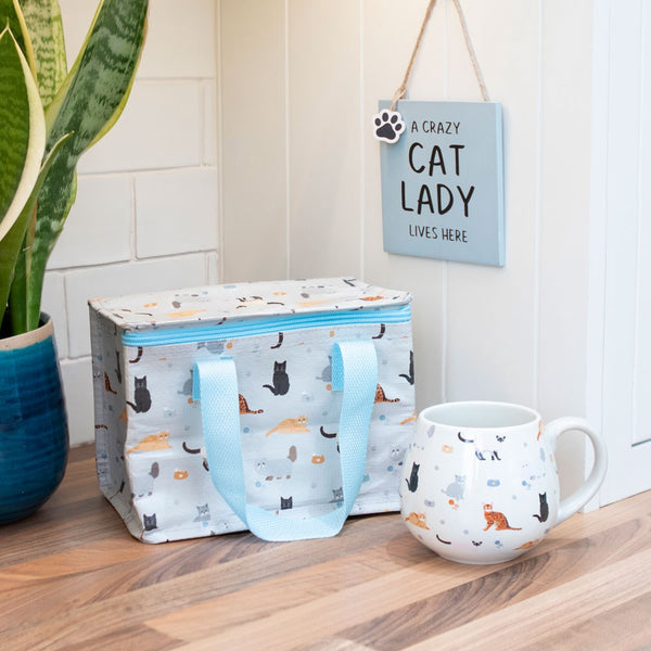 Cat Print Ceramic Bolli