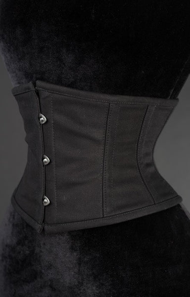 Black Cotton Waist Cincher