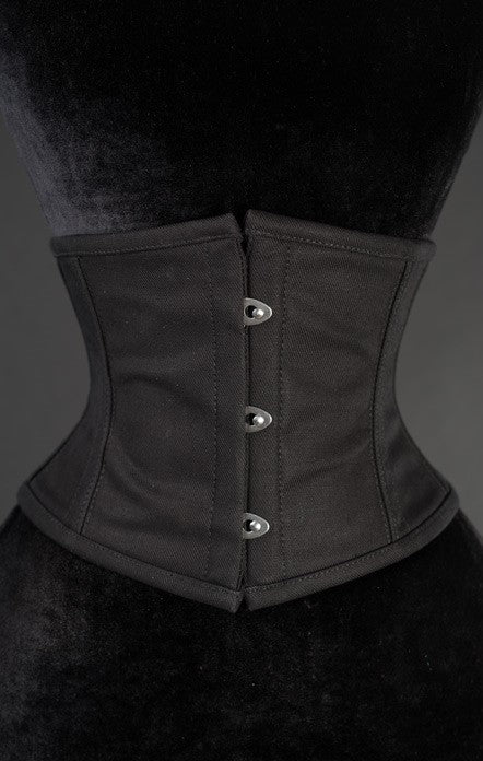 Black Cotton Waist Cincher