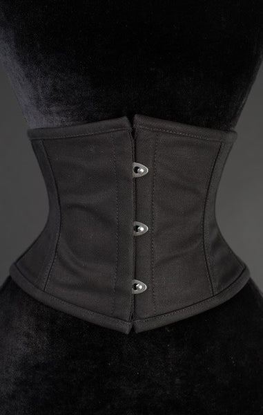 Black Cotton Waist Cincher
