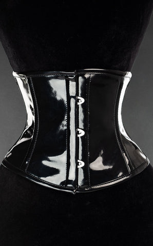 Black PVC waist Cincher