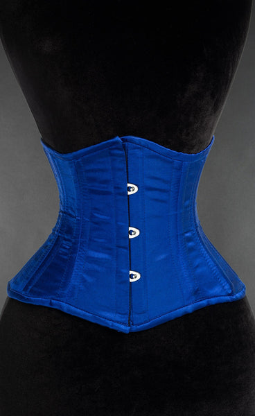 Blue Satin Waist Cincher