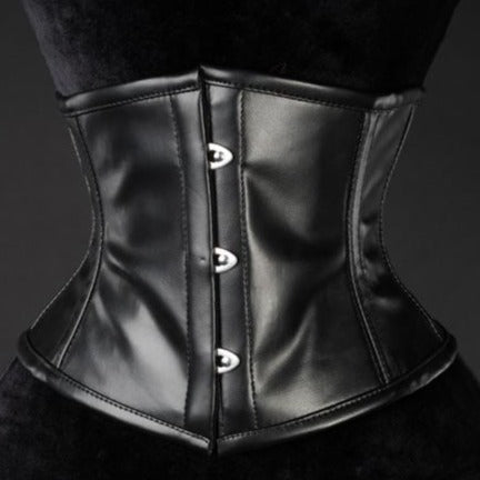 Faux Leather Waist Cincher