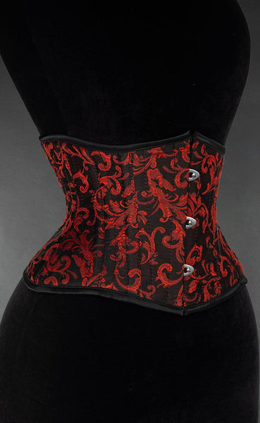 Ruby Brocade Waist Cincher