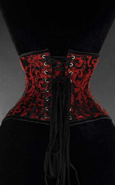 Ruby Brocade Waist Cincher