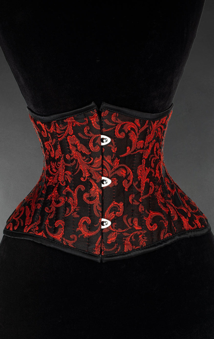 Ruby Brocade Waist Cincher