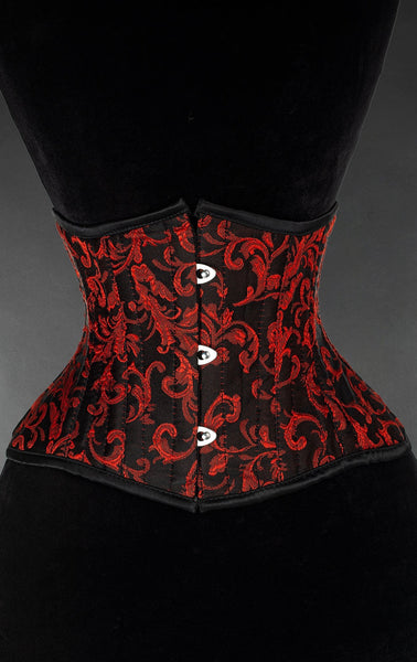 Ruby Brocade Waist Cincher