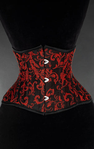 Ruby Brocade Waist Cincher